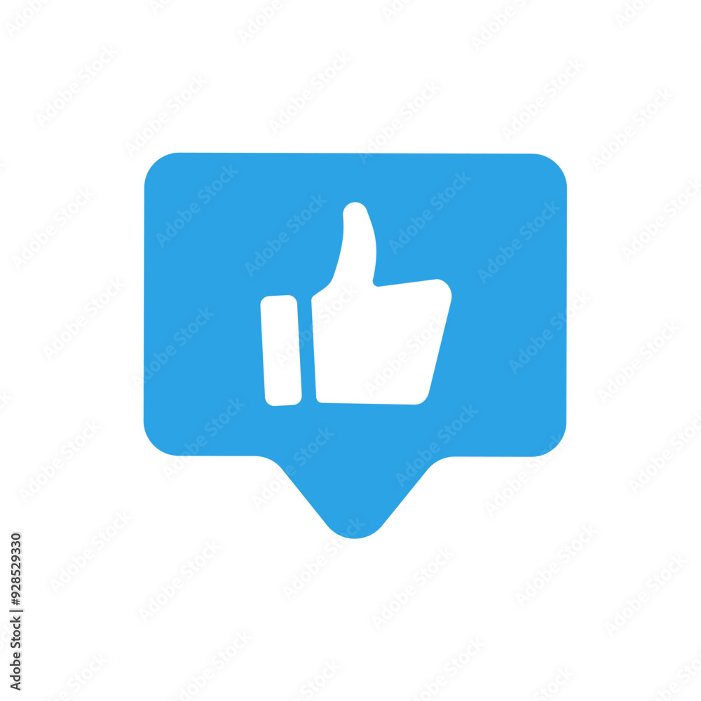 Thumbs Up, Like Speech Notification Icon Thumbs Up, Like Speech Notification Icon