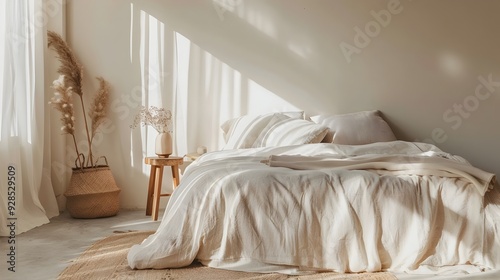 Minimalist Bedroom with Org...