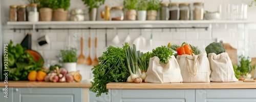 Minimalist Kitchen with Org...
