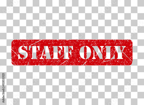Only staff icon, danger zone symbol, safety entry person sign vector illustration