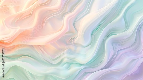 Abstract Watercolor Background with orange, cyan, pink and Peach Tones