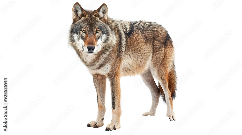 Obraz premium Wolf isolated on transparent background, PNG
