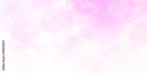 Realistic pink sky background. White cloud on pink sky