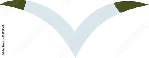 Seagull icon. Flat style. Vacation sign.