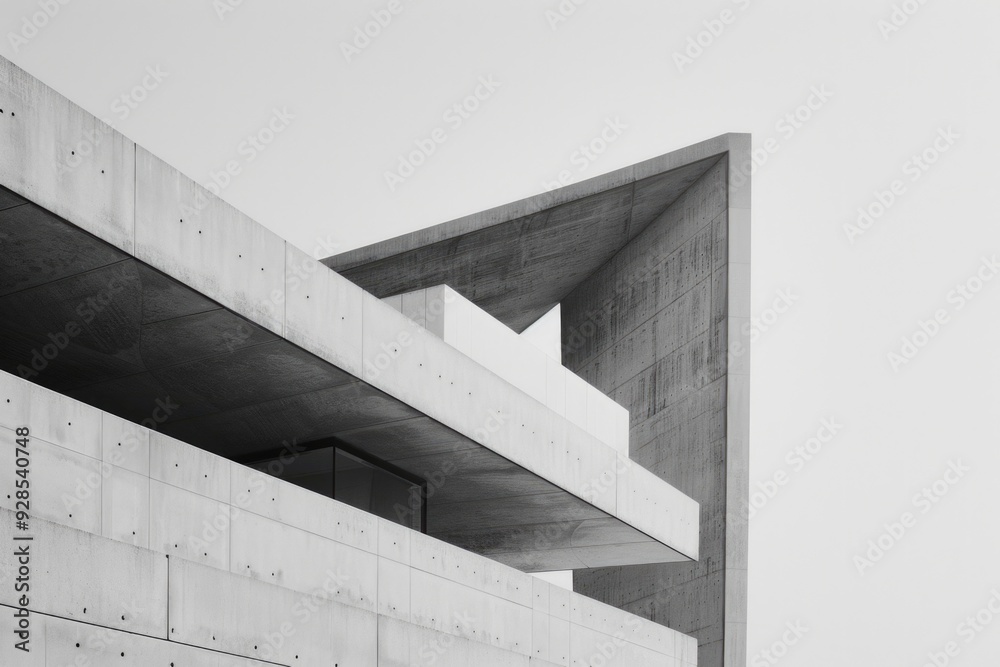 Fototapeta premium A classic black and white photograph of an old building facade