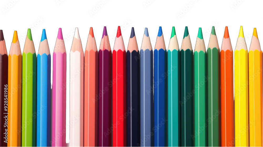 creative background with colored pencils creative background with colored pencils