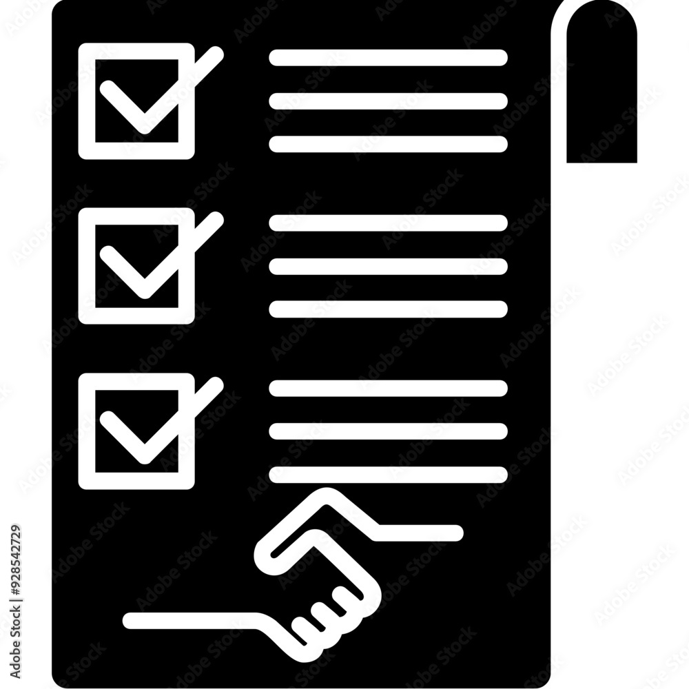 Agreement Vector Icon Design Agreement Vector Icon Design