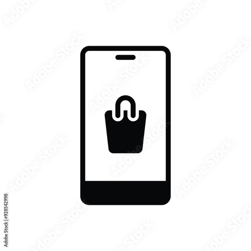 Mobile Commerce vector icon