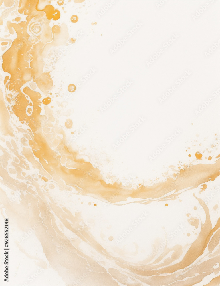 illustration of a splash of orange - abstract light orange splash background - Generative AI illustration of a splash of orange - abstract light orange splash background - Generative AI