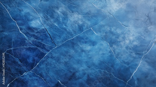 Cracked asphalt road with blue overlay, giving a gritty urban feel.