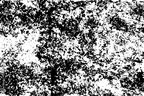 Black grunge Distressed texture Transparent Background, design element Gritty effect.