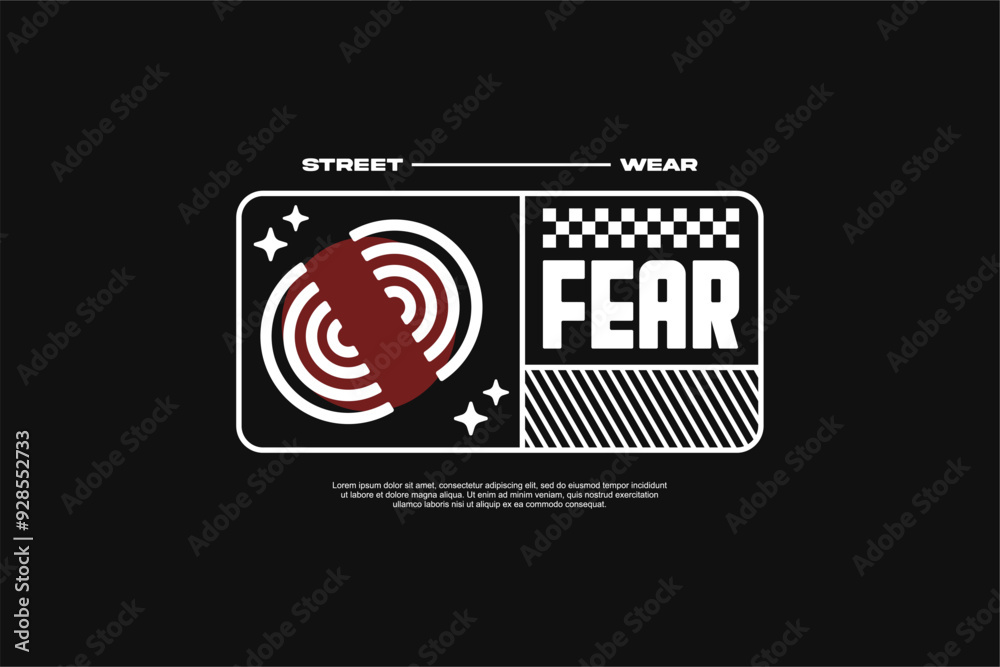 fear streetwear template for modern design clothing fear streetwear template for modern design clothing