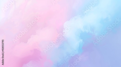 Abstract Watercolor Background with orange, cyan, pink and Peach Tones