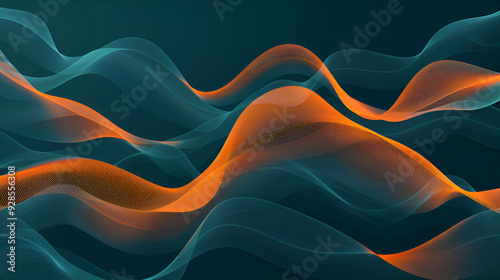 Abstract Flowing Waves background