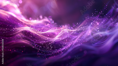 Digital purple Wave Pattern
