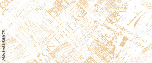 Vector vintage old newspapers template texture, grunge paper texture blank textured pattern space for text.
