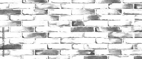 Vector white brick wall with light gray shades seamless pattern surface texture background and white brick wall tile pattern texture seamless wallpaper.