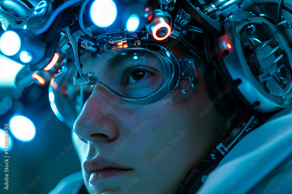 Robot cyborg humanoid helper in activities of daily life routine living with people, Generative AI Robot cyborg humanoid helper in activities of daily life routine living with people, Generative AI