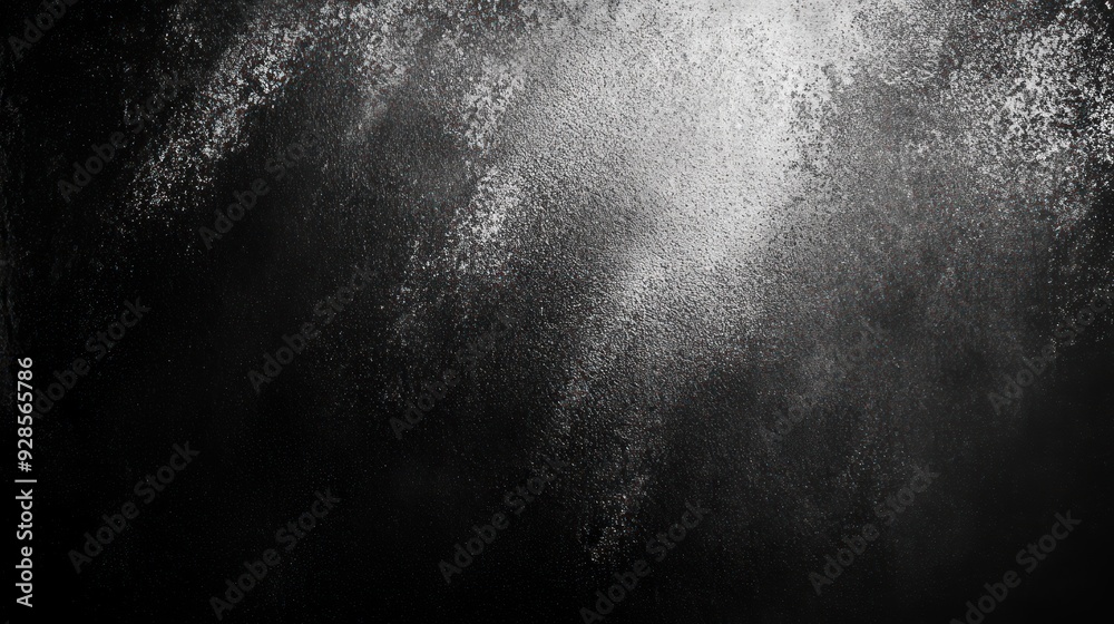 Fototapeta premium Abstract Black Background with White Dust and Sparkle