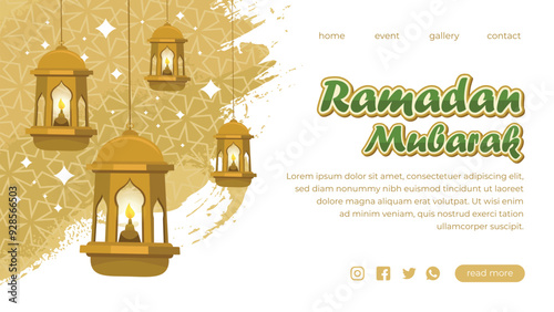 Free beautiful ramadan landing page template