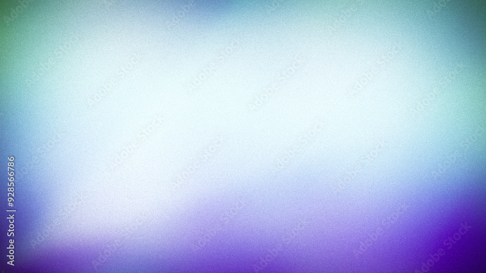 Fototapeta premium Soft gradient background blending cool tones of green, blue, and purple with a grainy texture, ideal for modern designs, digital art, or subtle backdrops