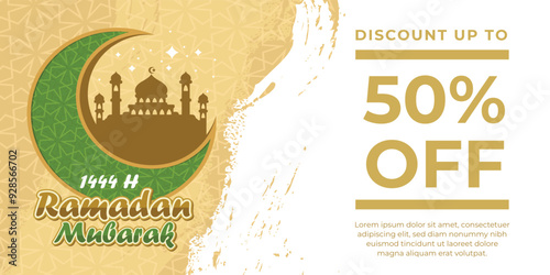 Free beautiful ramadan sale banner template