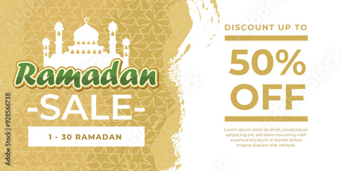 Free beautiful ramadan sale banner template