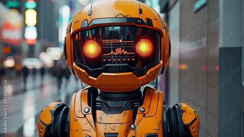 Robot concept trading using a robot equipped with a candlestick graph Robot concept trading using a robot equipped with a candlestick graph
