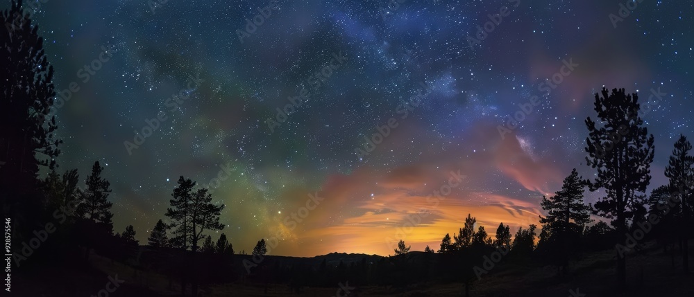Majestic Northern Lights Illuminating the Night Sky with Myriads of Stars - Aurora Borealis Natural Phenomenon Majestic Northern Lights Illuminating the Night Sky with Myriads of Stars - Aurora Borealis Natural Phenomenon