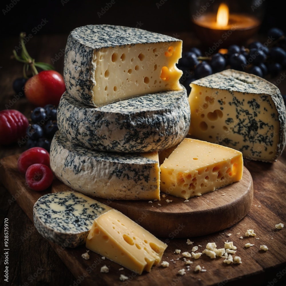 Taste the craft of artisanal cheese with a well-arranged cheese platter showcasing diverse flavors and textures Taste the craft of artisanal cheese with a well-arranged cheese platter showcasing diverse flavors and textures