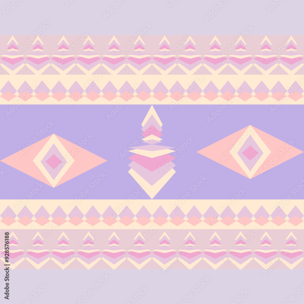 Geometric striped pattern on colorful background Geometric striped pattern on colorful background