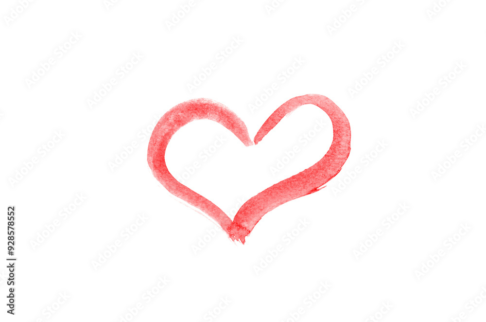 Red heart for Valentine's day isolated on white. Red heart for Valentine's day isolated on white.