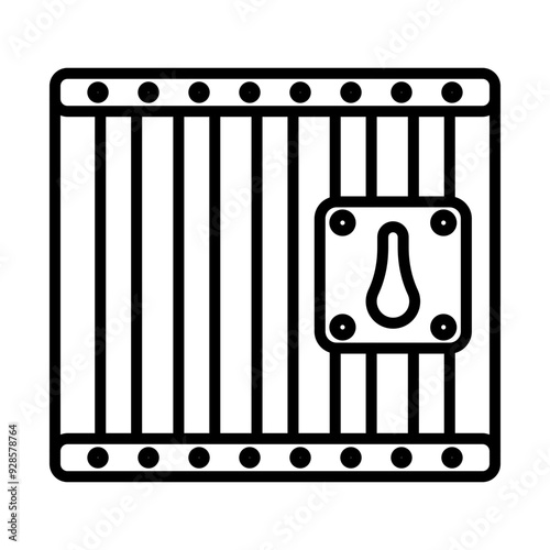 Prison line icon