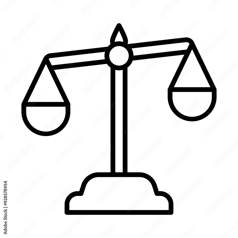 Bailiff line icon Bailiff line icon