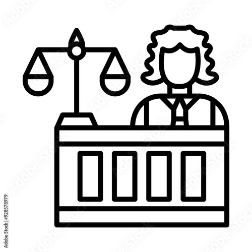 Plaintiff line icon