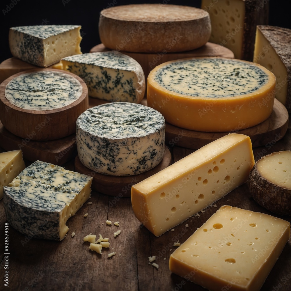An elegant cheese board showcasing a diverse range of cheeses and fresh ingredients perfect for any celebration An elegant cheese board showcasing a diverse range of cheeses and fresh ingredients perfect for any celebration