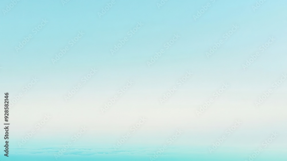 Fototapeta premium A serene gradient sky transitioning from blue to white, evoking calmness and tranquility.