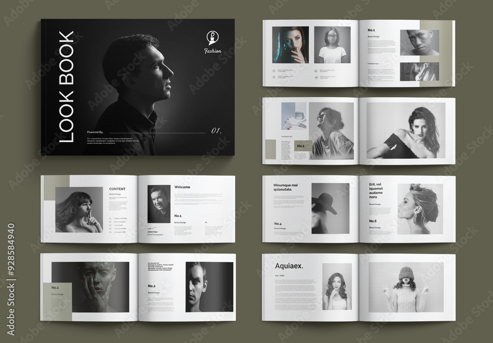 Fashion Lookbook Template Stock Template | Adobe Stock