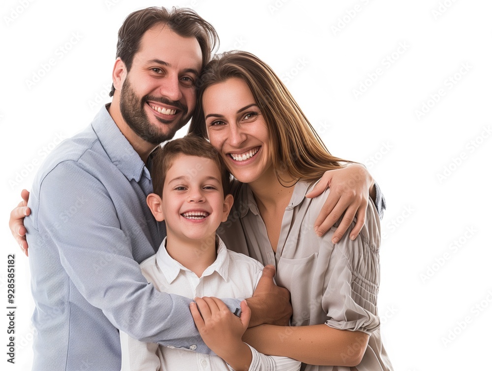 Family father mother son daughter kid studio photo white background Family father mother son daughter kid studio photo white background