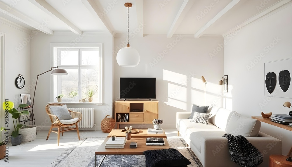 Fototapeta premium Scandiavian Home Interior