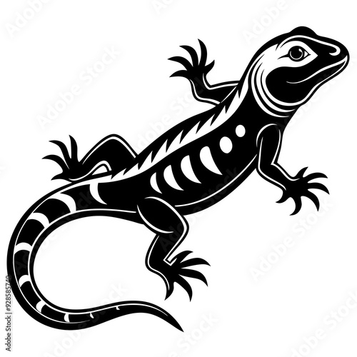 Lizard silhouette