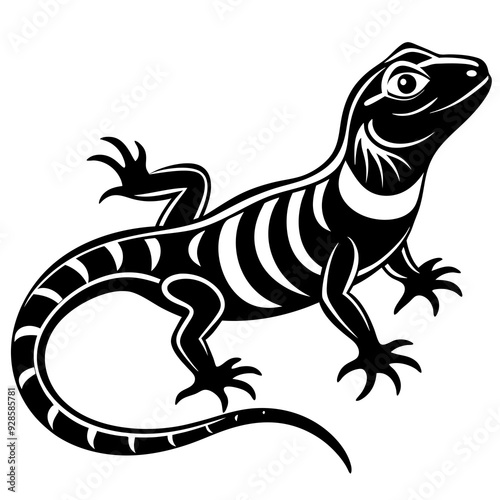 Lizard silhouette