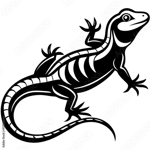 Lizard silhouette