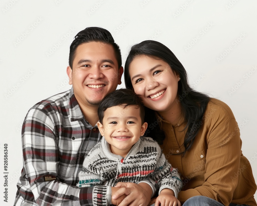 Family father mother son daughter kid studio photo white background Family father mother son daughter kid studio photo white background
