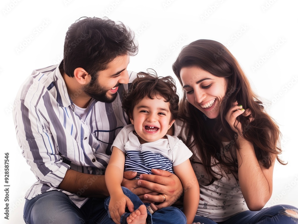 Family father mother son daughter kid studio photo white background Family father mother son daughter kid studio photo white background