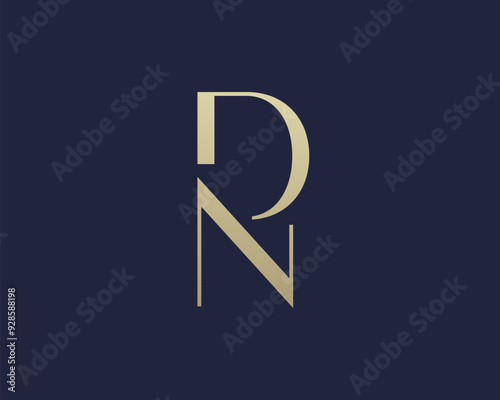 Free Download DN letter logo icon design. Classic style luxury initials monogram. - GFXLoad