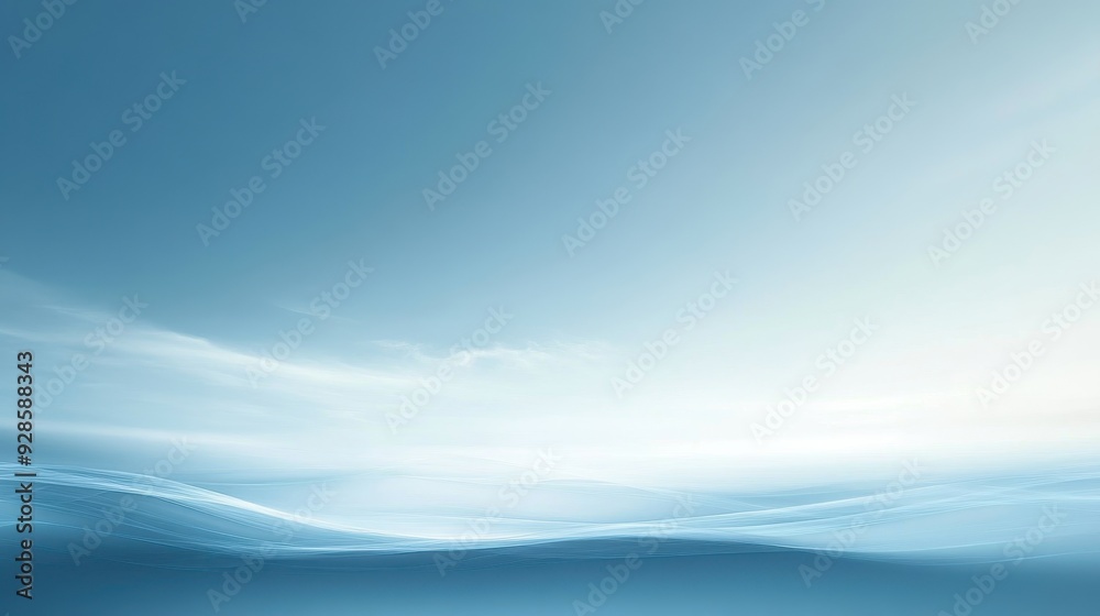 A serene landscape with soft blue waves and a light sky, evoking calmness and tranquility. A serene landscape with soft blue waves and a light sky, evoking calmness and tranquility.