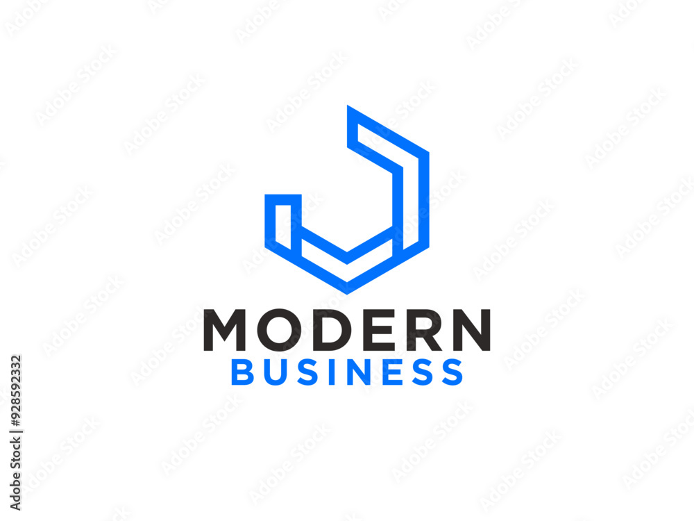 Initial Letter J Logo. Cut Style with Line isolated on White Background. Usable for Business, Technology and Branding Logos. Initial Letter J Logo. Cut Style with Line isolated on White Background. Usable for Business, Technology and Branding Logos.