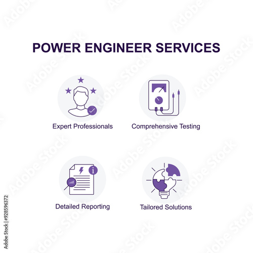 Advanced Electronic Engineering Services icons with editable stroke.