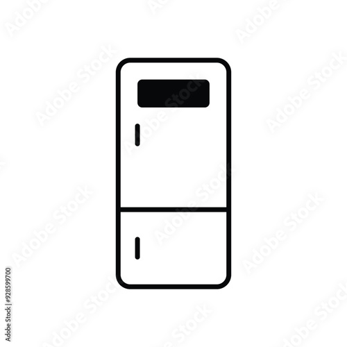 Refrigerator vector icon